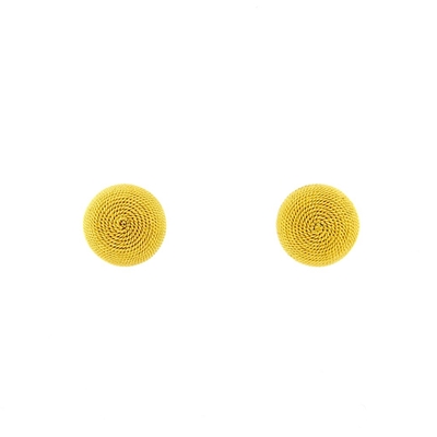 Gold corbula earrings (9 mm)